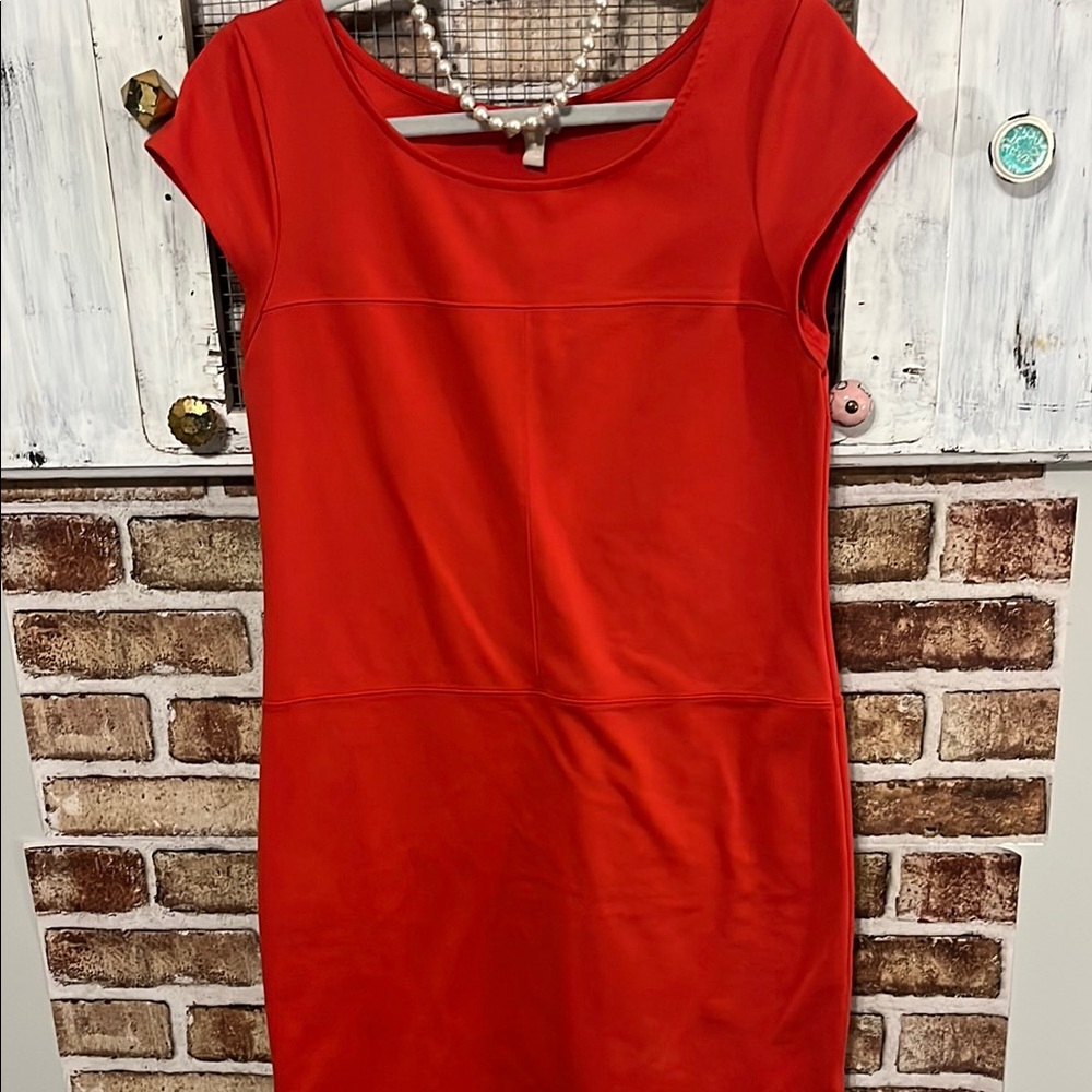 Banana Republic Vibrant Orange Mini Dress